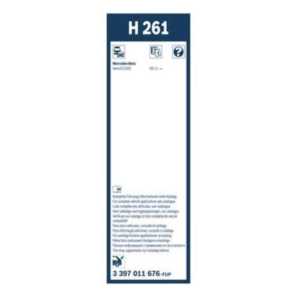 Wycieraczka na tyl BOSCH Rear do Mercedes Klasa B W246 hatchback W242 09.2015-12.2018 polaczenie oryginalne