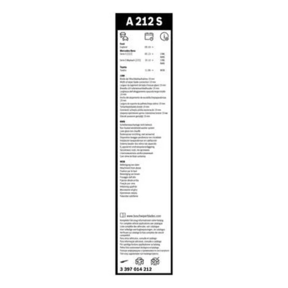 Pióra wycieraczek przód BOSCH AeroTwin do Mercedes Klasa S W222 sedan