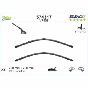 Wycieraczki Valeo Silencio Flat