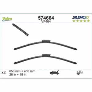 Wycieraczki Valeo Silencio Flat