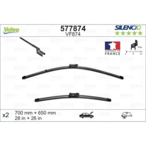 Wycieraczki Valeo Silencio Flat