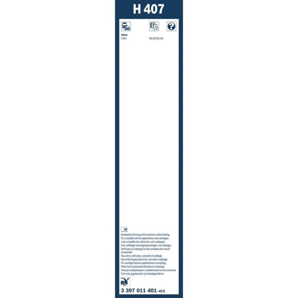 Wycieraczka na tyl BOSCH Rear do Volvo V40 1 kombi