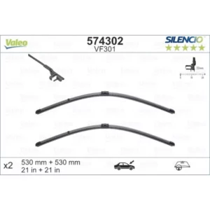 Wycieraczki Valeo Silencio Flat