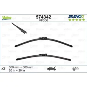 Wycieraczki Valeo Silencio Flat