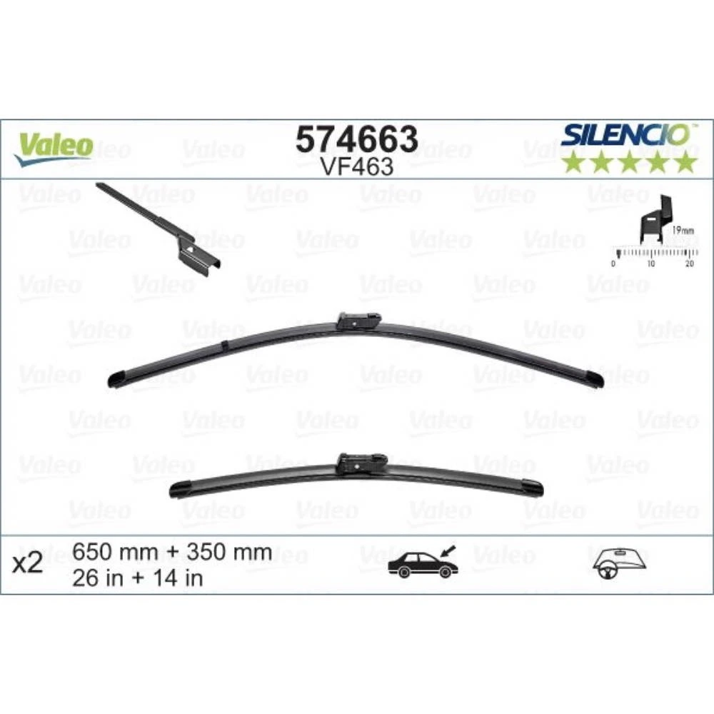 Pióra wycieraczek przód Denso Flat do SEAT Leon 2 hatchback 1P1 03.2009-12.2012 plastikowa tylna wycieraczka