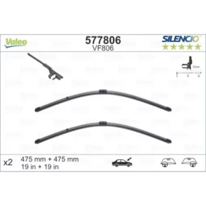 Wycieraczki Valeo Silencio Flat