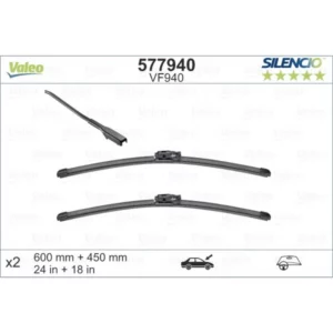 Wycieraczki Valeo Silencio Flat