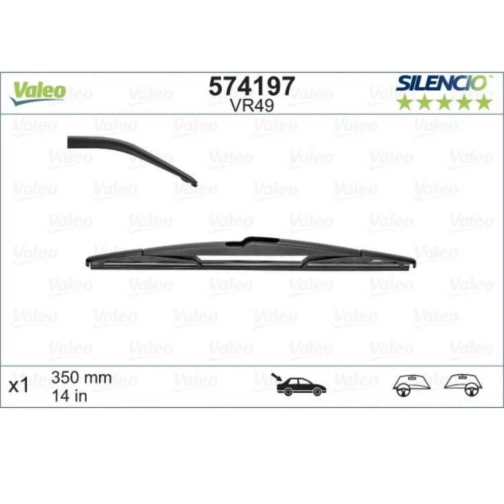 Wycieraczka na tyl Valeo Silencio Rear do Smart Forfour hatchback W454