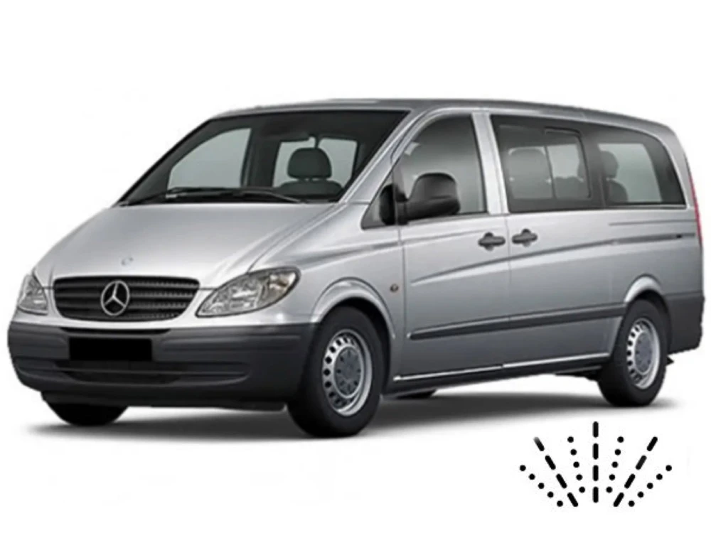 Wycieraczki Mercedes Vito 2 W639 10.2003-08.2005 ze zintegrowanym spryskiwaczem