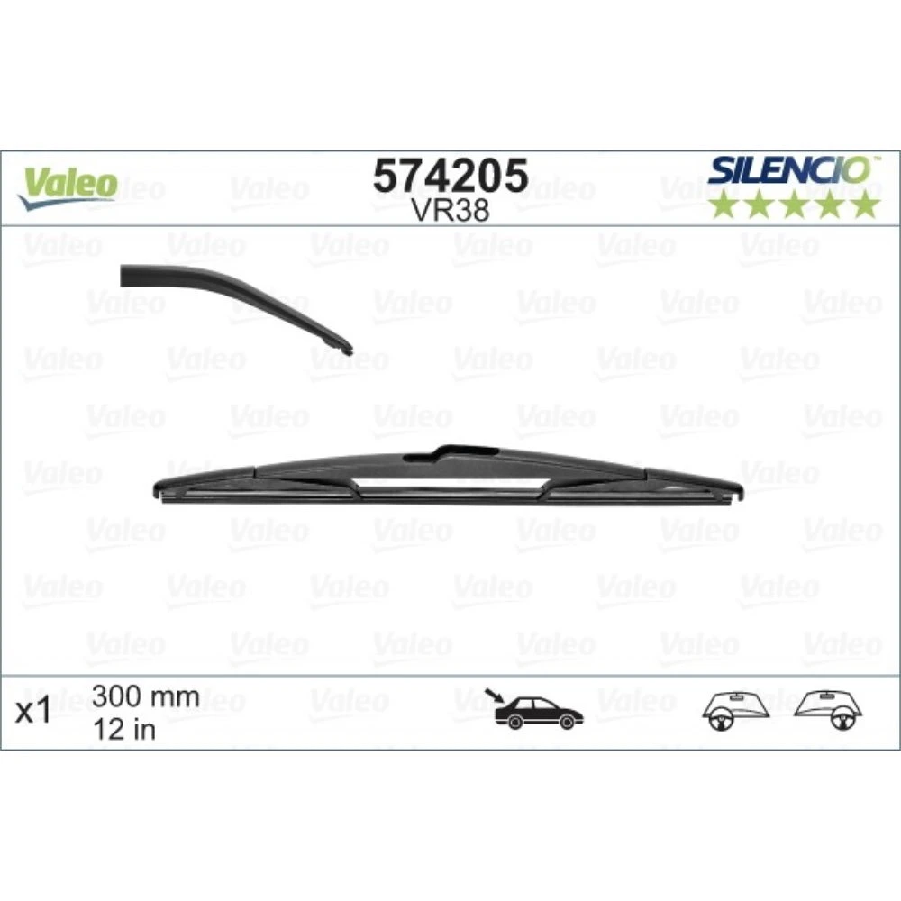 Pióra wycieraczek przód Valeo Silencio Flat do Volkswagen Passat sedan
