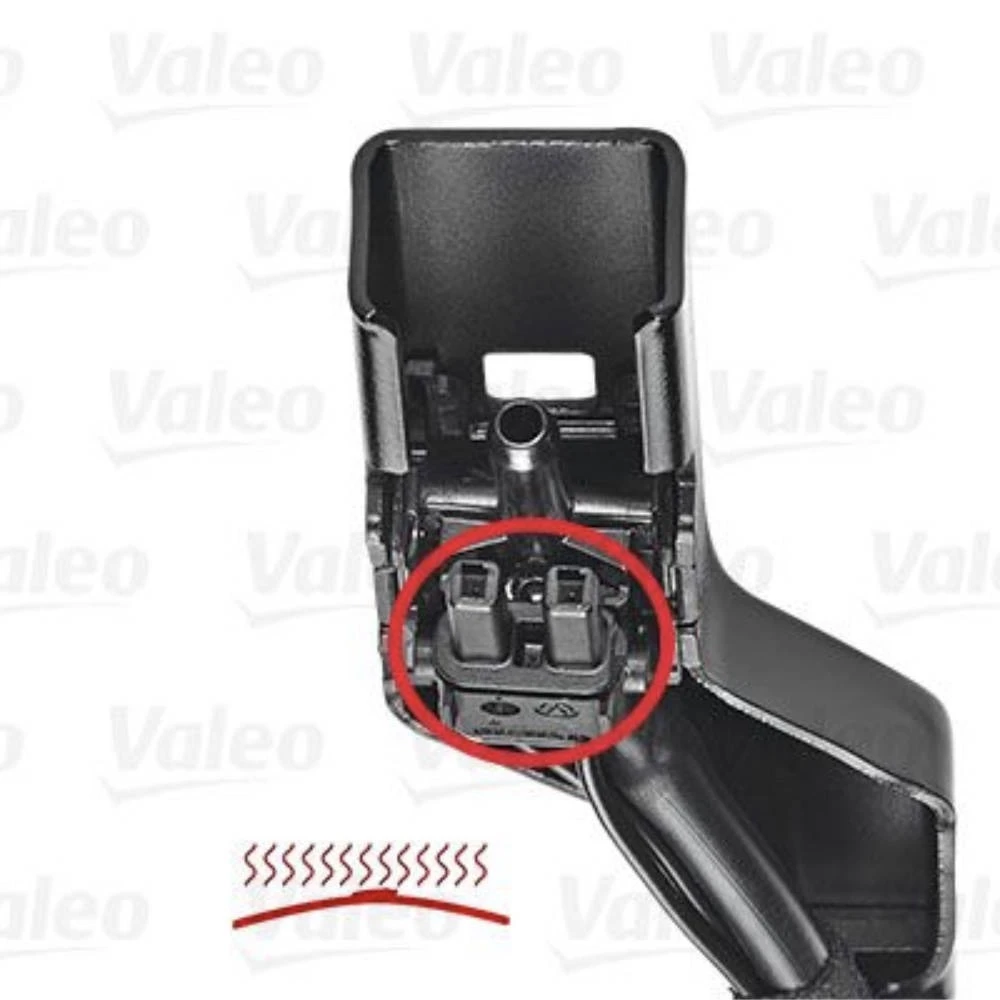 Pióra wycieraczek przód Valeo Aqua Blade do Volvo XC60 SUV ze zintegrowanym spryskiwaczem | podgrzewane