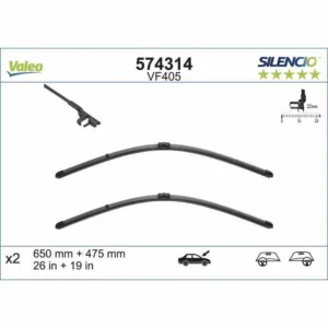 Wycieraczki Valeo Silencio Flat