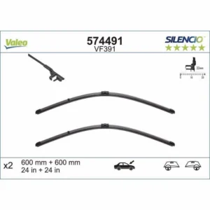 Wycieraczki Valeo Silencio Flat