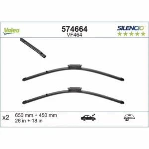 Wycieraczki Valeo Silencio Flat