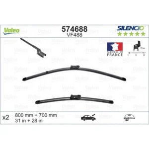 Wycieraczki Valeo Silencio Flat