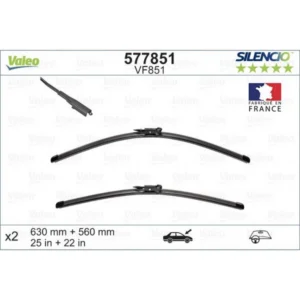 Wycieraczki Valeo Silencio Flat