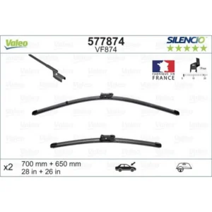 Wycieraczki Valeo Silencio Flat