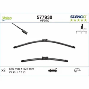 Wycieraczki Valeo Silencio Flat