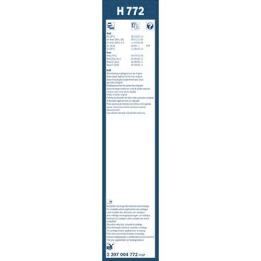 Wycieraczka na tyl BOSCH Rear do Audi A4 B6 kombi 09.2001-10.2003 polaczenie oryginalne