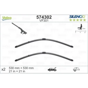 Wycieraczki Valeo Silencio Flat