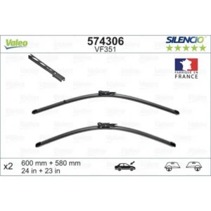 Wycieraczki Valeo Silencio Flat