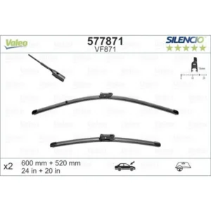 Wycieraczki Valeo Silencio Flat